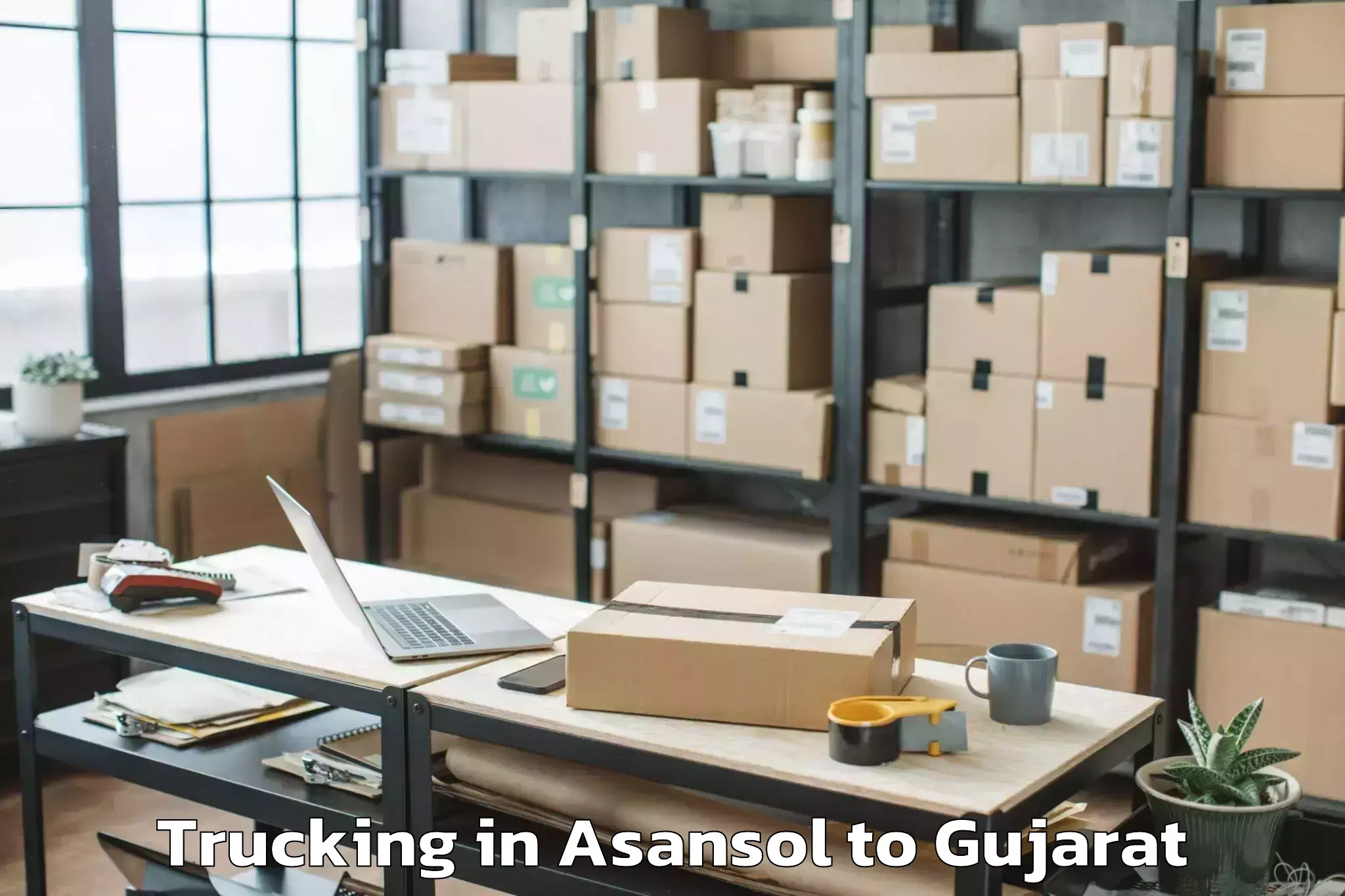 Leading Asansol to Rapar Trucking Provider